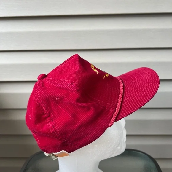 Vintage- Corduroy Embroidered Turfgrass  Council Of NC Golf Hat Cap - Picture 3 of 8